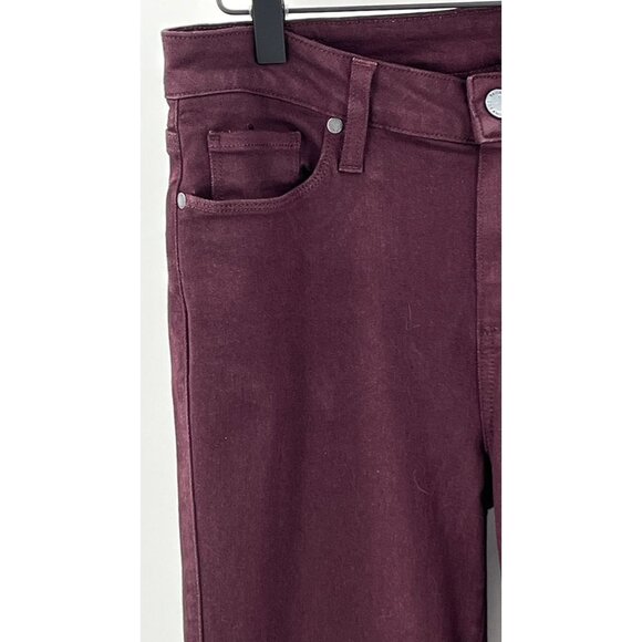 Paige Verdugo Ankle Cherry Noir Size 30  Cropped Ankle Ultra Skinny Soft - Picture 2 of 14